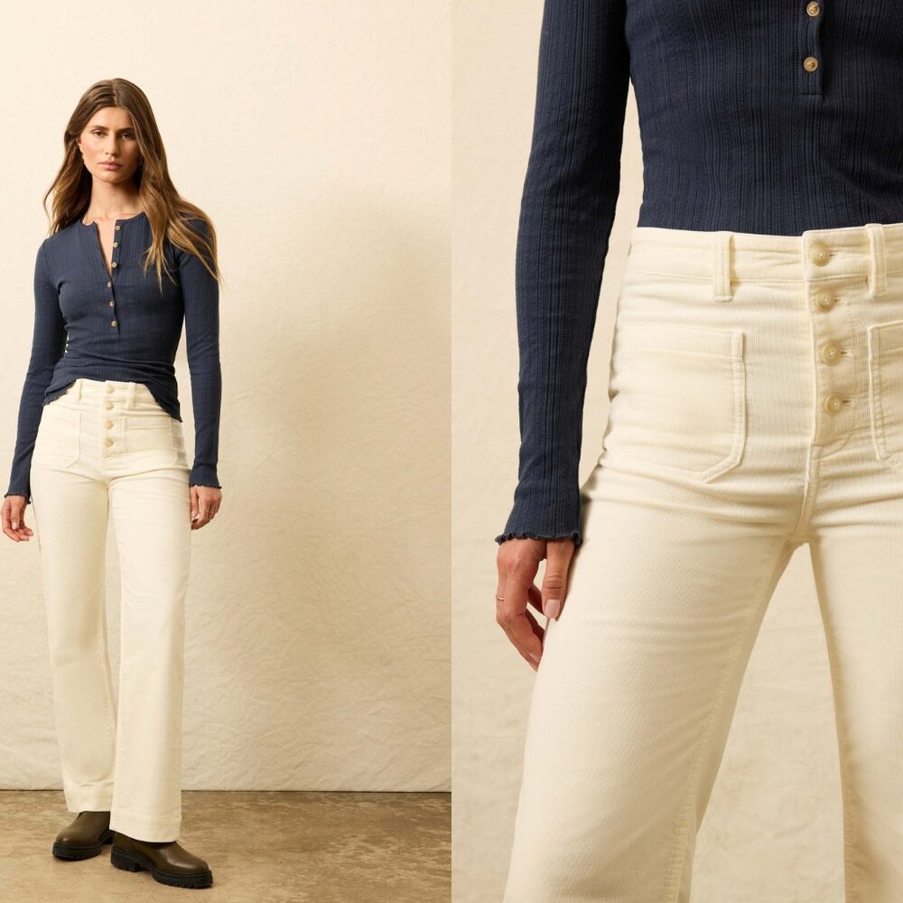 Faherty Stretch Terry Cord Patch Pocket Pants In … - image 2